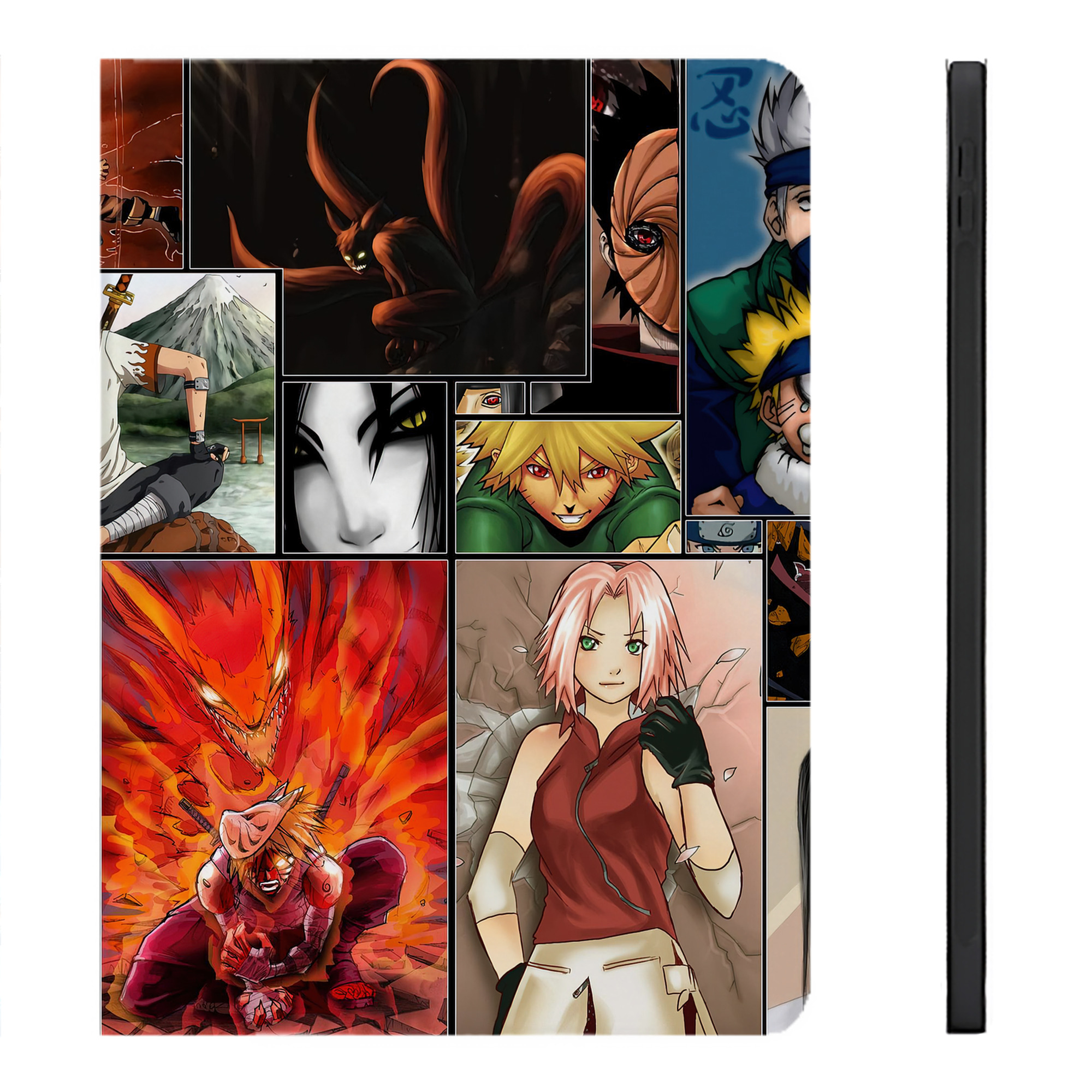 （画像用） NARUTO -ナルト- NARUTO -ナルト- 疾風伝 IPadケース ペンホルダー付き ブックスタイルデザイン